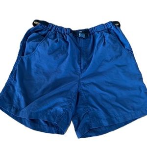 Columbia Men’s Blue Shorts W/ Belt Elastic Waistband Hiking SIZE LARGE